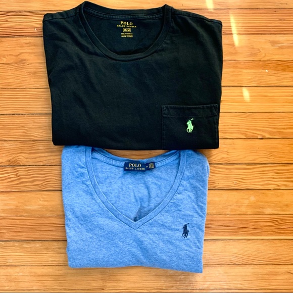 2 Polo Ralph Lauren Tshirt Bundle Medium Bundle Lot - Picture 1 of 7
